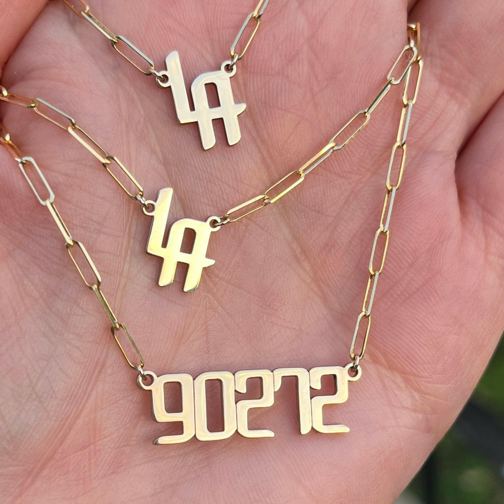 90272 necklace and LA necklaces
