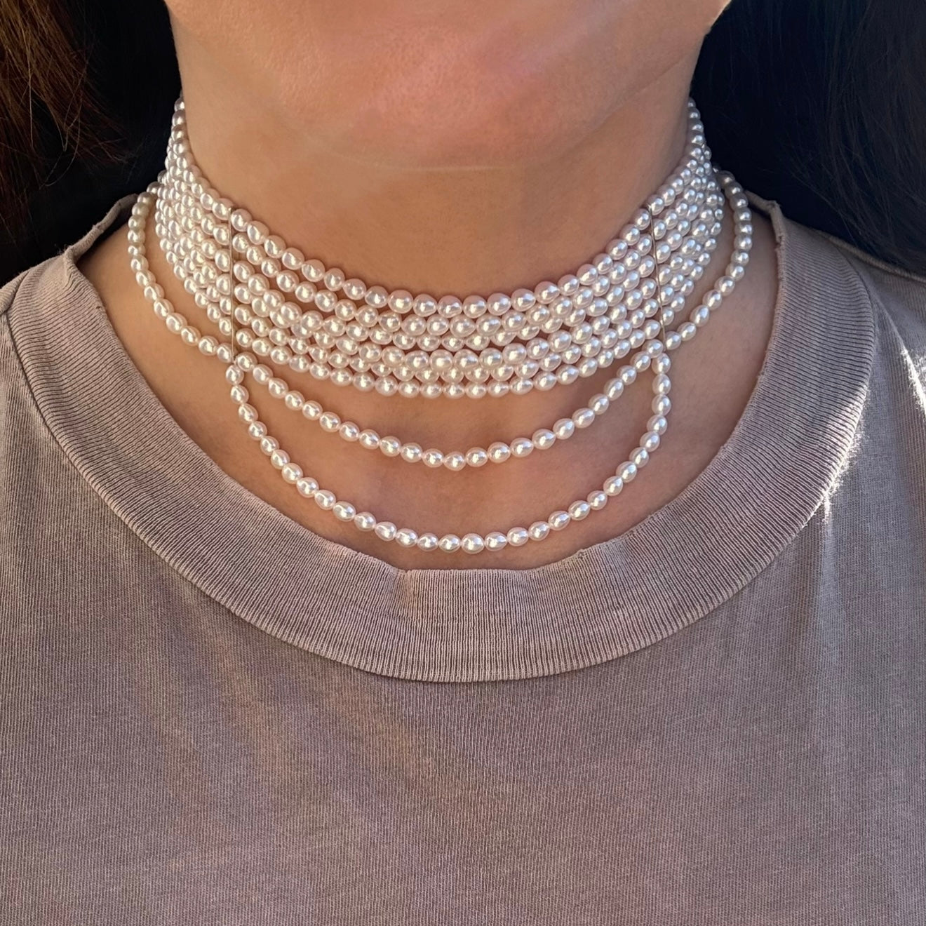 Where to buy pearl choker Leni James