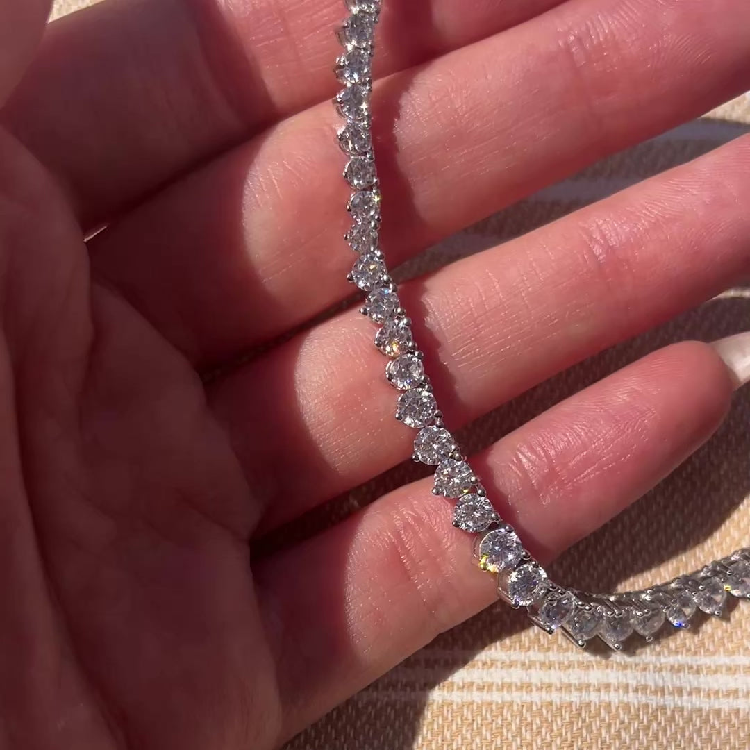 Video our our graduated tennis necklace