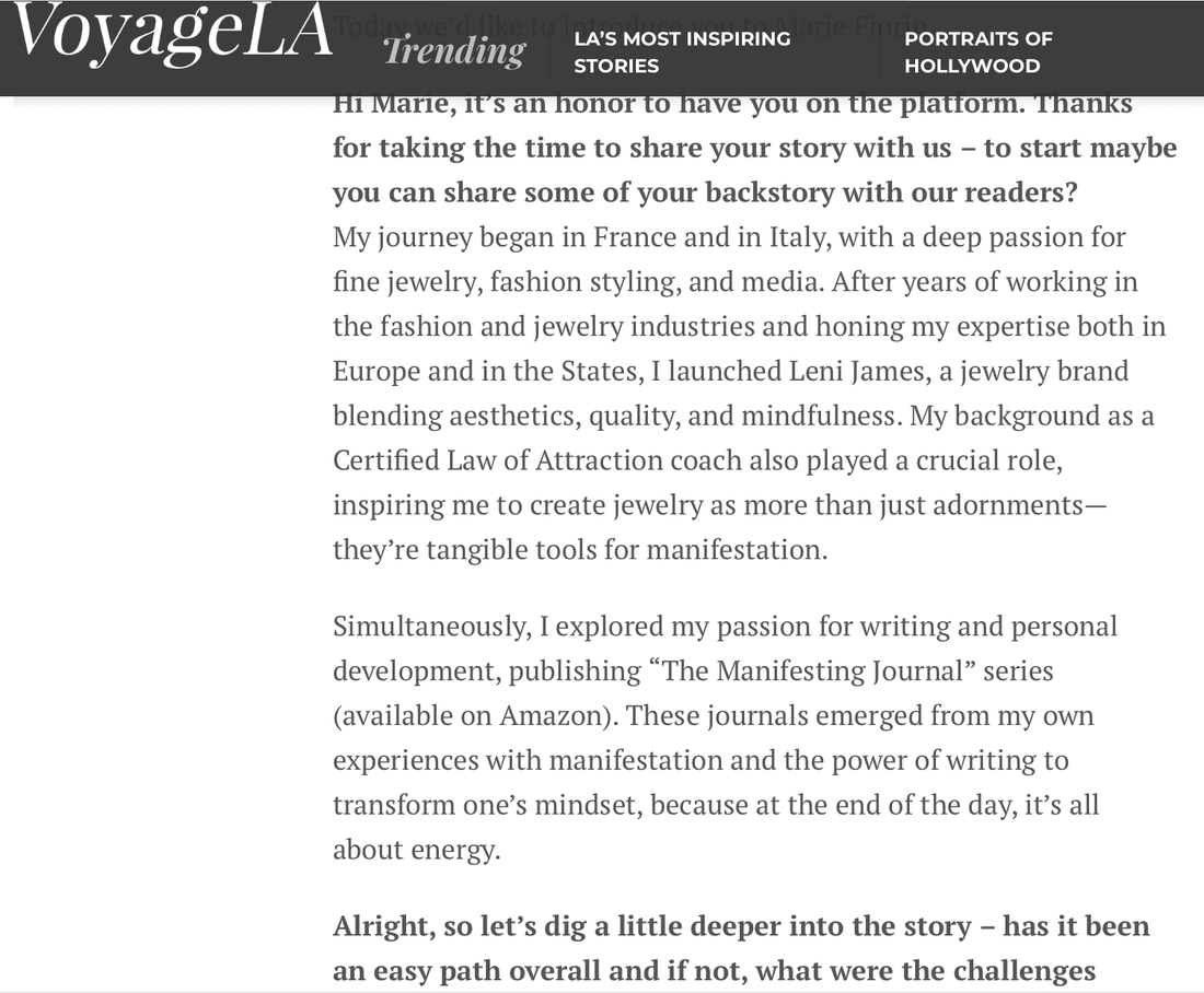 marie fiorin is in voyage la