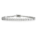 3mm 3prong tennis bracelet in silver