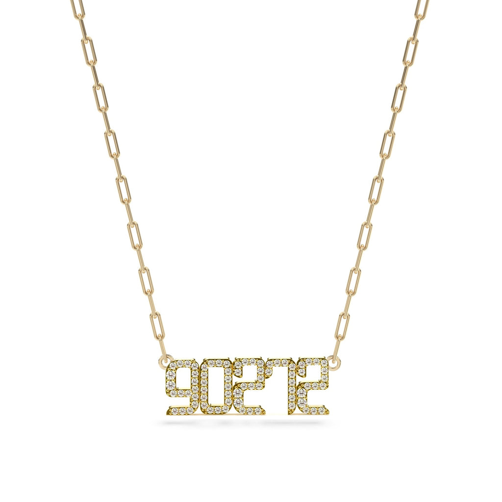 90272 diamond necklace nameplate