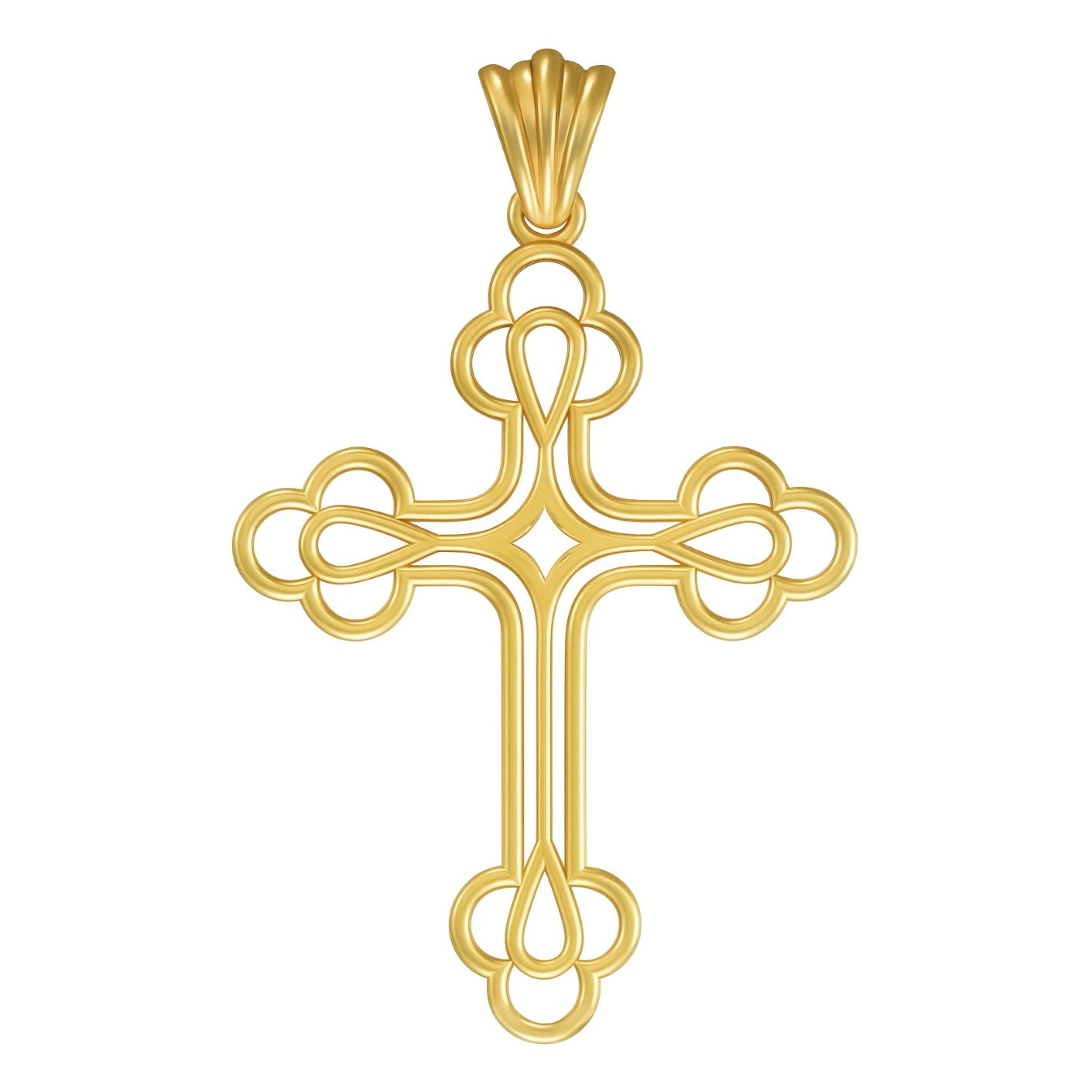 Gold cross pendant 