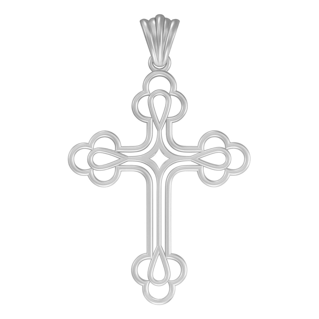 Silver cross pendant