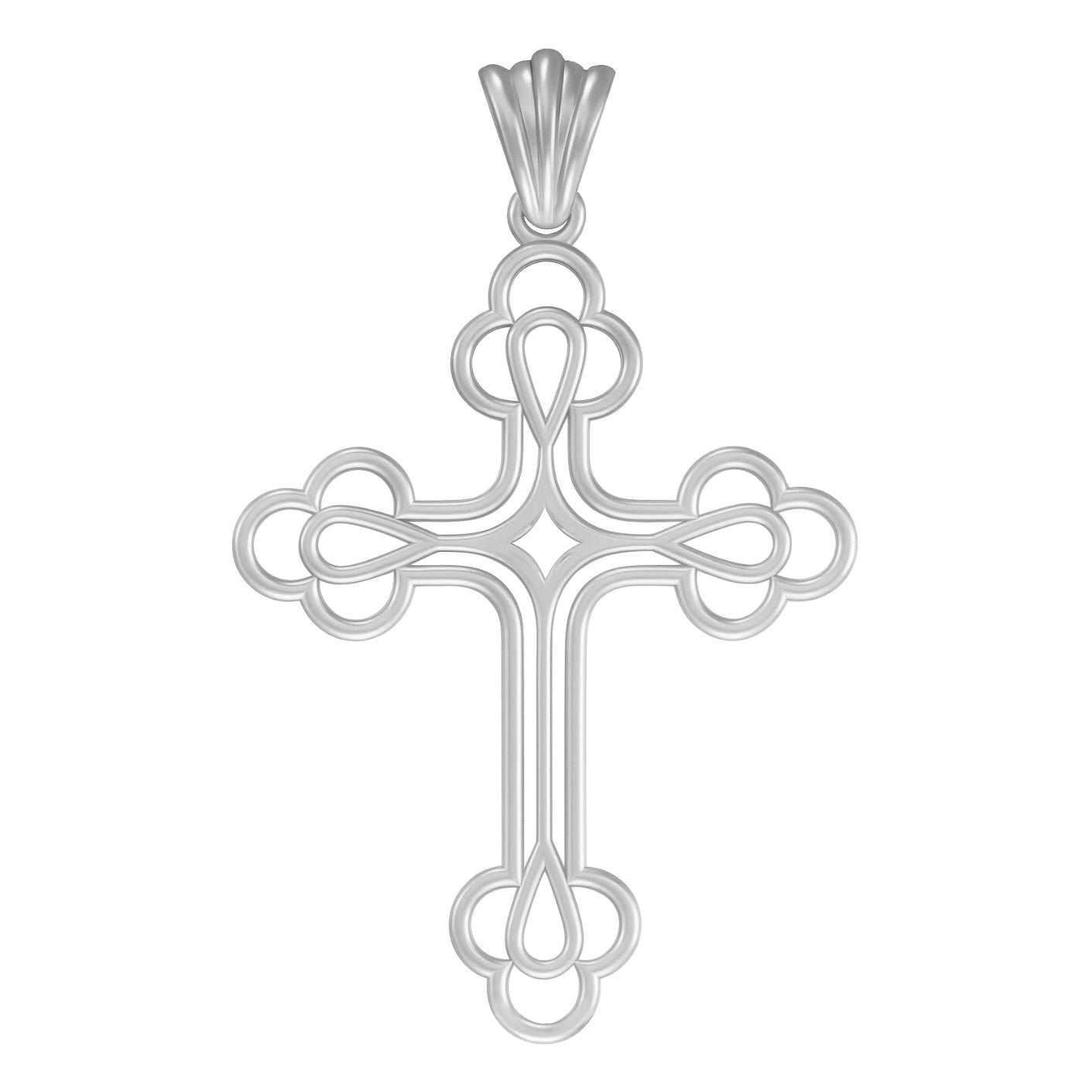 Silver cross pendant