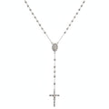 Classic rosary necklace in sterling silver
