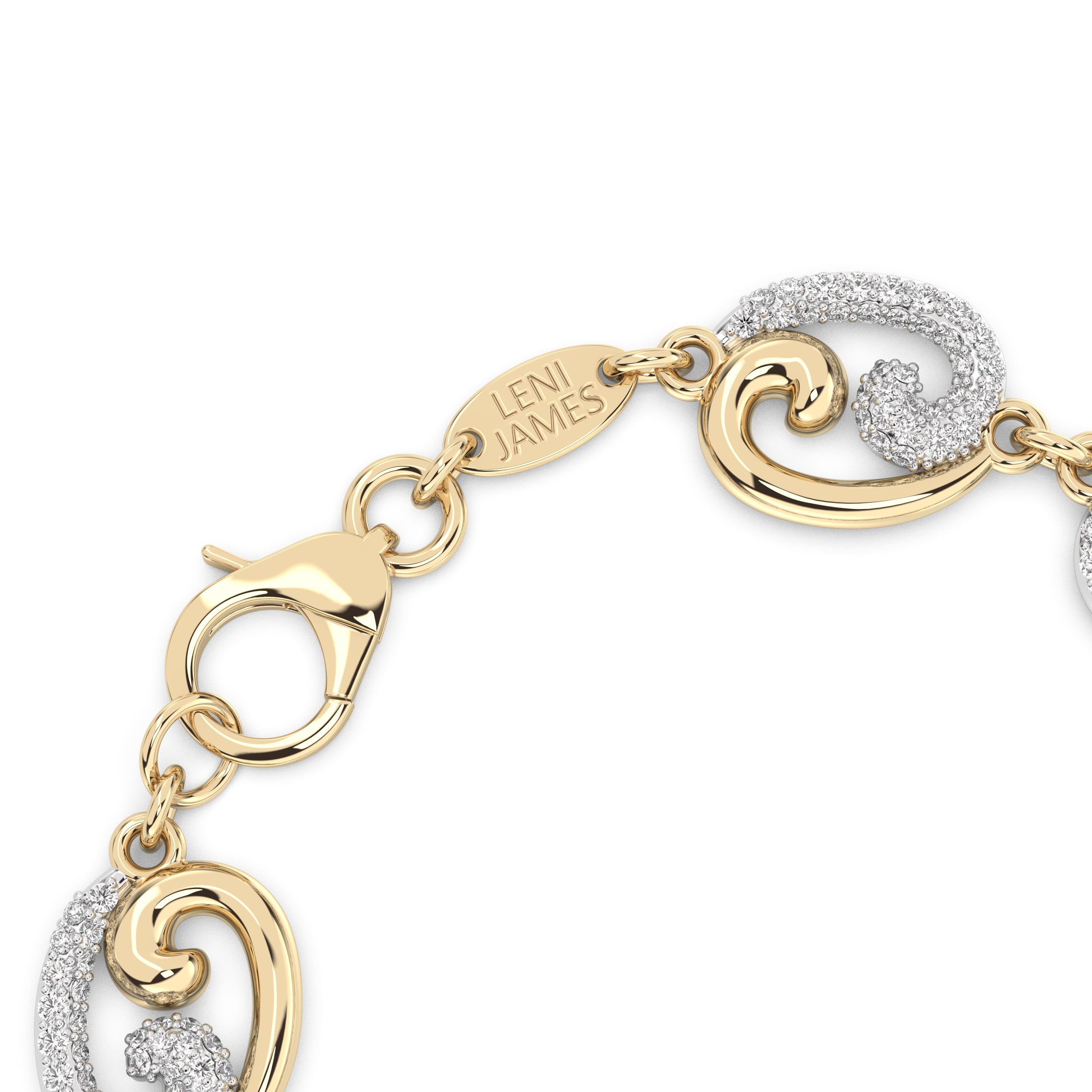 Leni James Fibonacci bracelet link detail