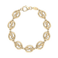 Leni James Fibonacci link bracelet in gold