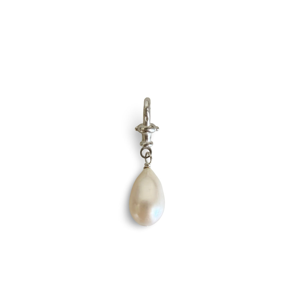 Freshwater pearl drop charm
