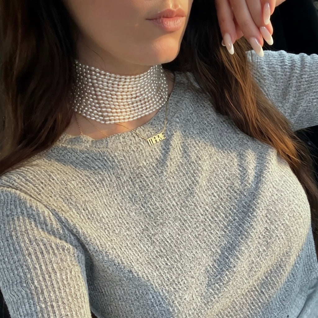 THE LONDON MAXI PEARL CHOKER NECKLACE