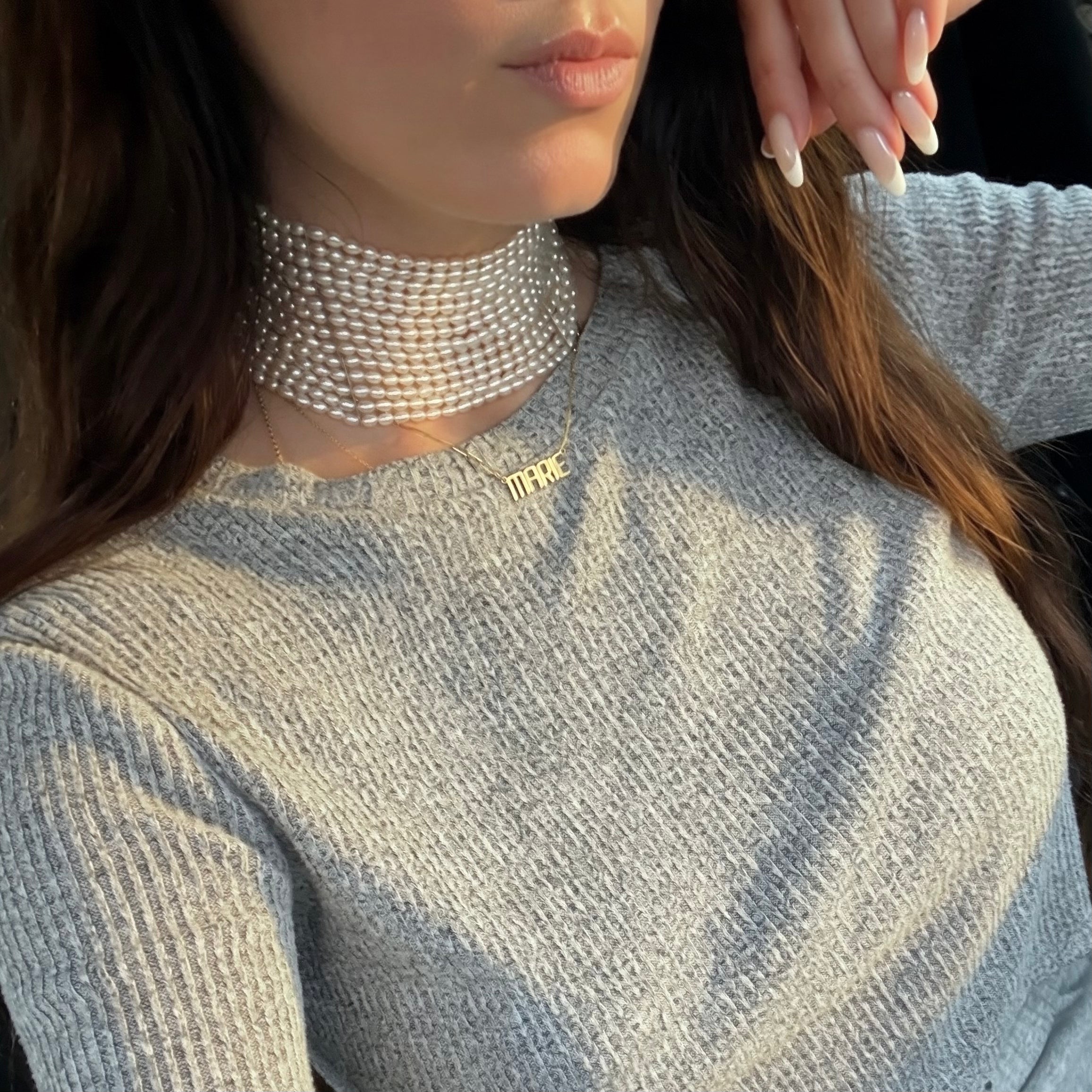 THE LONDON MAXI PEARL CHOKER NECKLACE