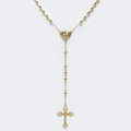 Our Madeleine gold rosary necklace 