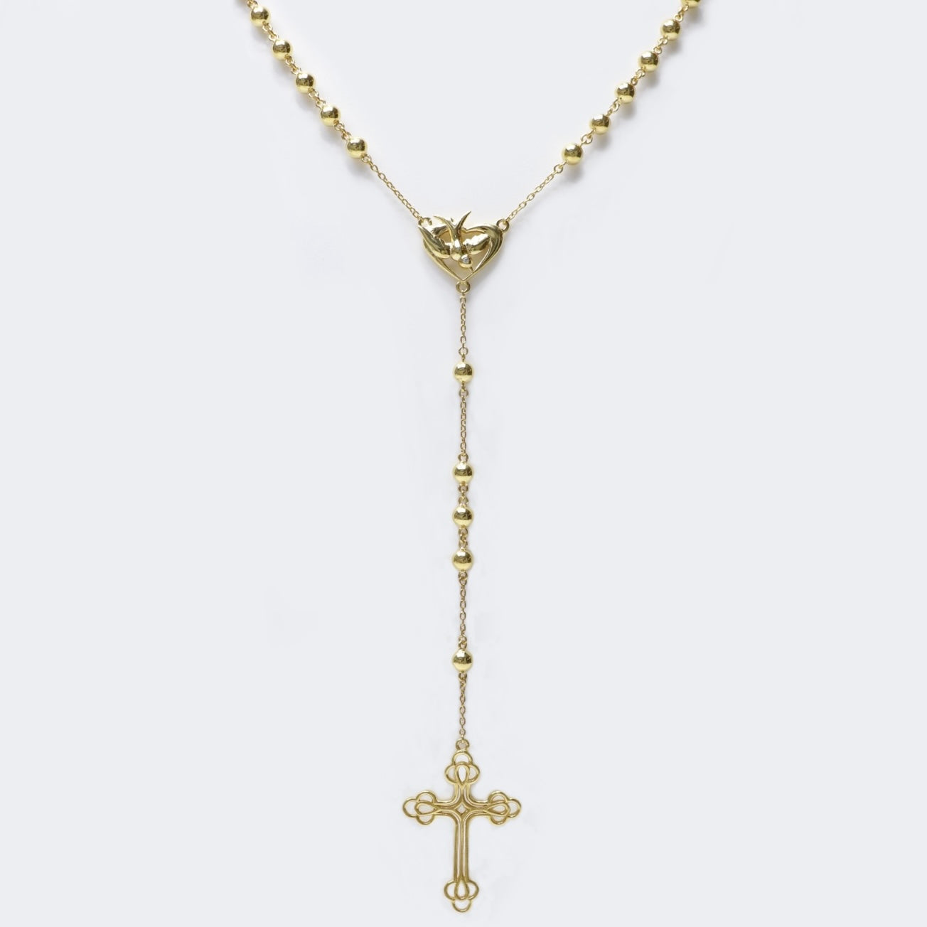 Our Madeleine gold rosary necklace 