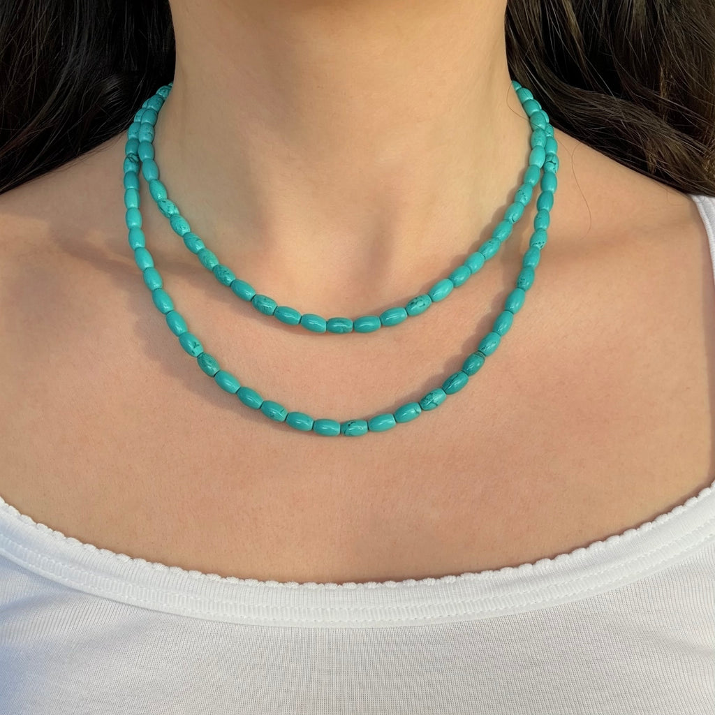 Beaded turquoise necklaces 