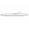Parker sterling silver beaded anklet 